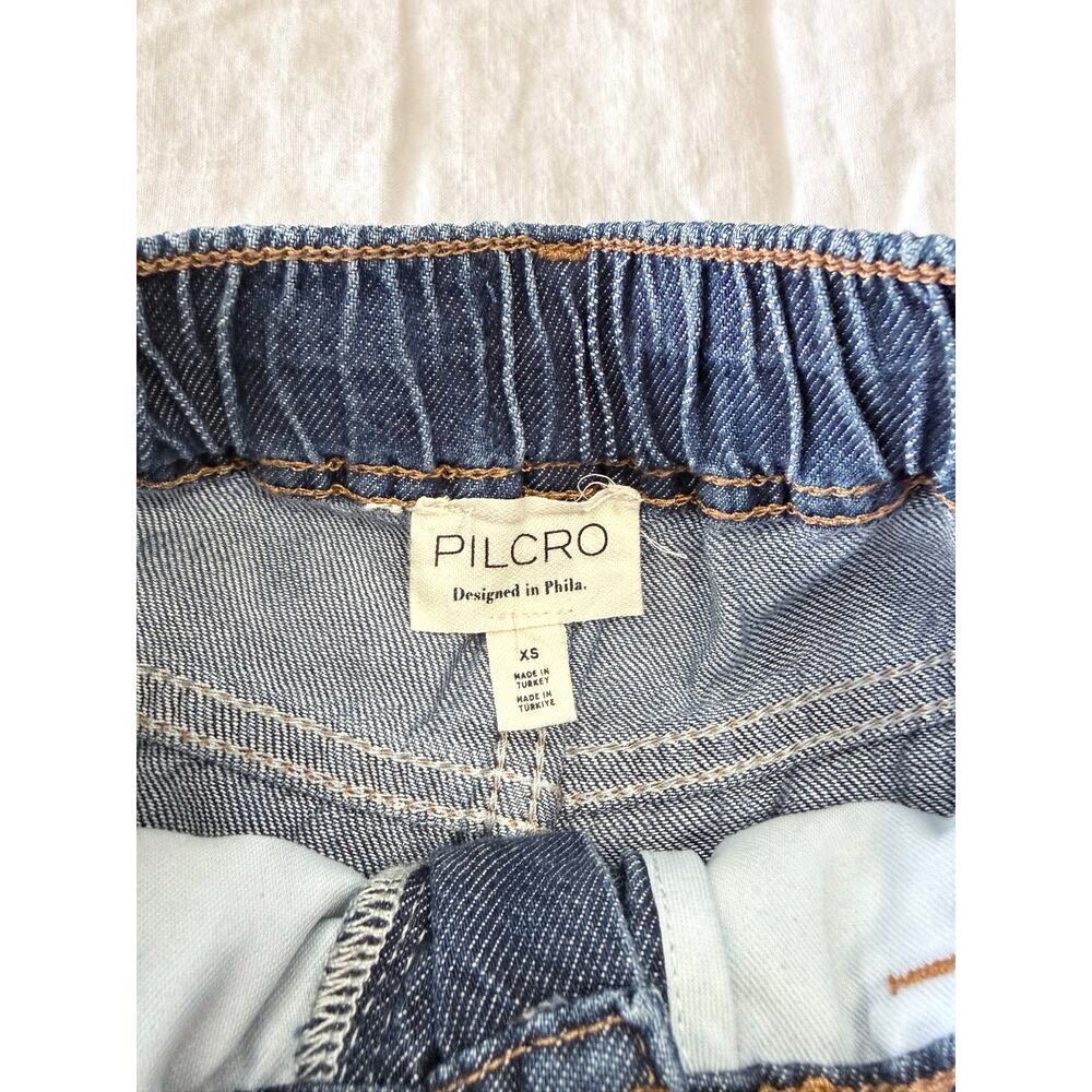 Pilcro | Women’s XS (30” inseam) | Wide Leg Drawstring Waist Jeans Medium Wash - Picture 3 of 9